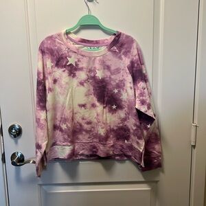 Wildfox | Women's Tie Dye Stars Sweatshirt, Purple, Size XL NWT $160 MSRP